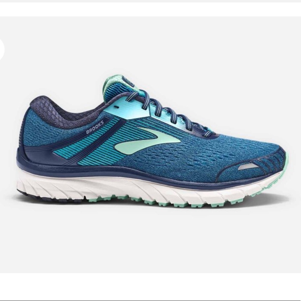 BROOKS Adrenaline GTS18 Blue Running Shoe- Size 8